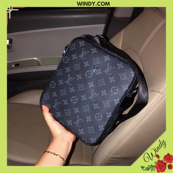 Túi đeo chéo nam lv chất da cao cấp, túi đựng ipad cho nam