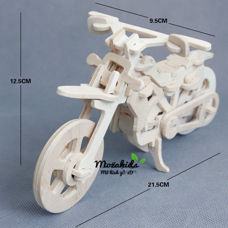 Đồ chơi lắp ráp gỗ 3D Xe máy