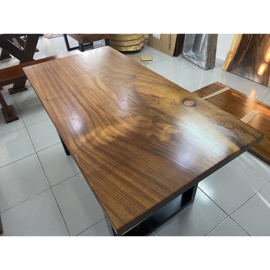 Bàn ăn bàn học gỗ Lim nguyên khối