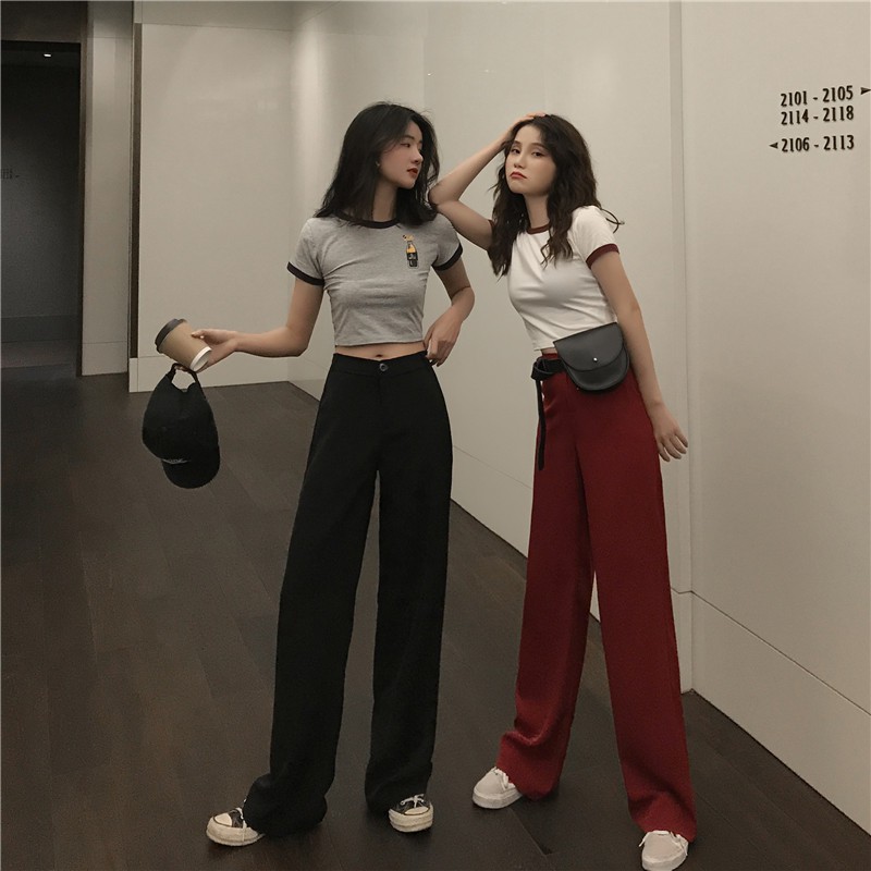 Quần tây suông eo chun mặt sau (Q70) – Hàng có sẵn