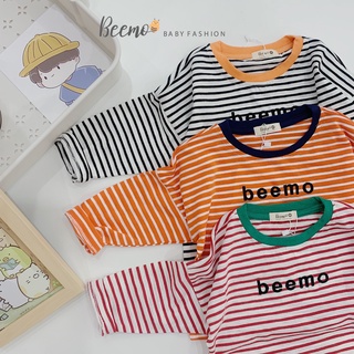 Áo phông dài tay kẻ sọc Hàn Quốc cho bé - Beemo