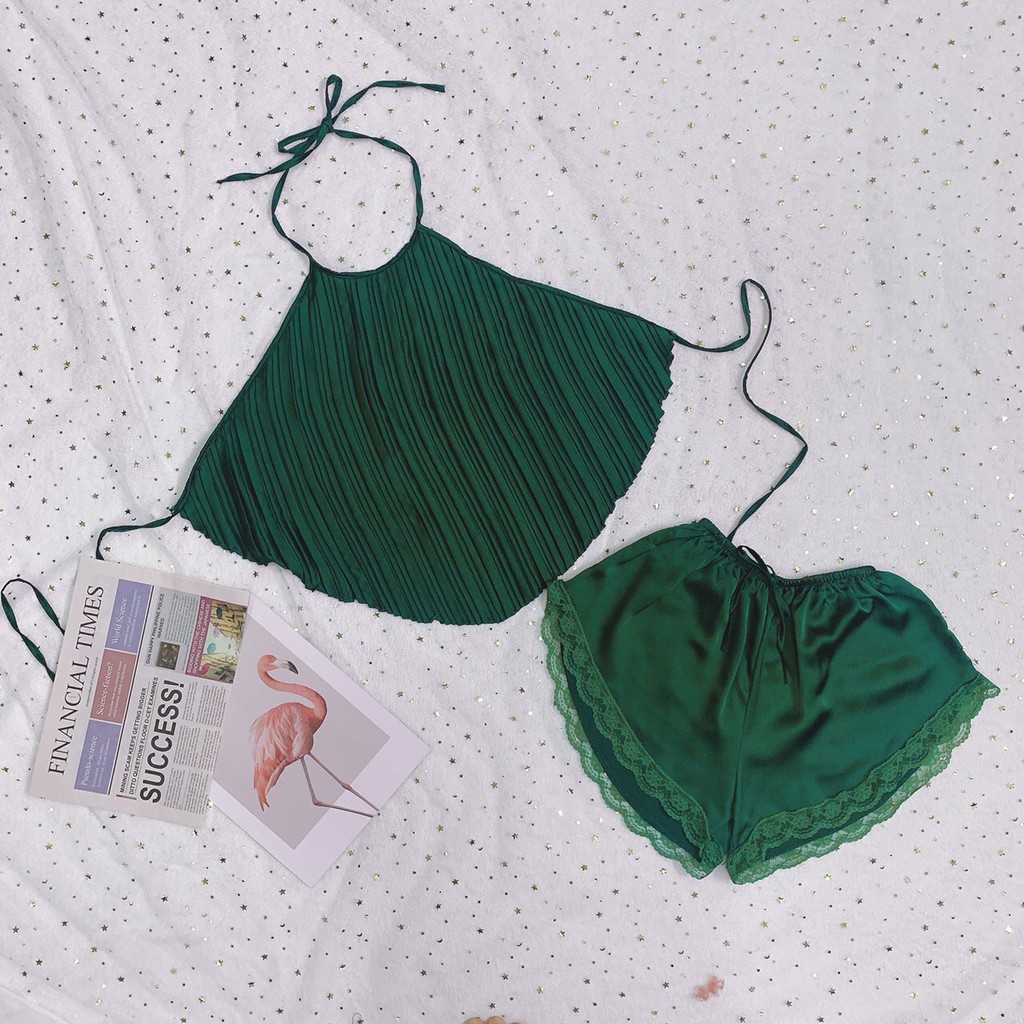 Đồ ngủ sexy yếm dập ly mặc ngủ sexy hot nhất 2021 Dưới 60kg - Linqu Sleepwear