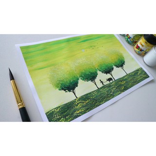 [RẺ NHẤT] Giấy vẽ màu nước A4 160gsm/200gms vẽ phác thảo, kí họa, phác họa,..màu trắng tự nhiên chống mỏi mắt