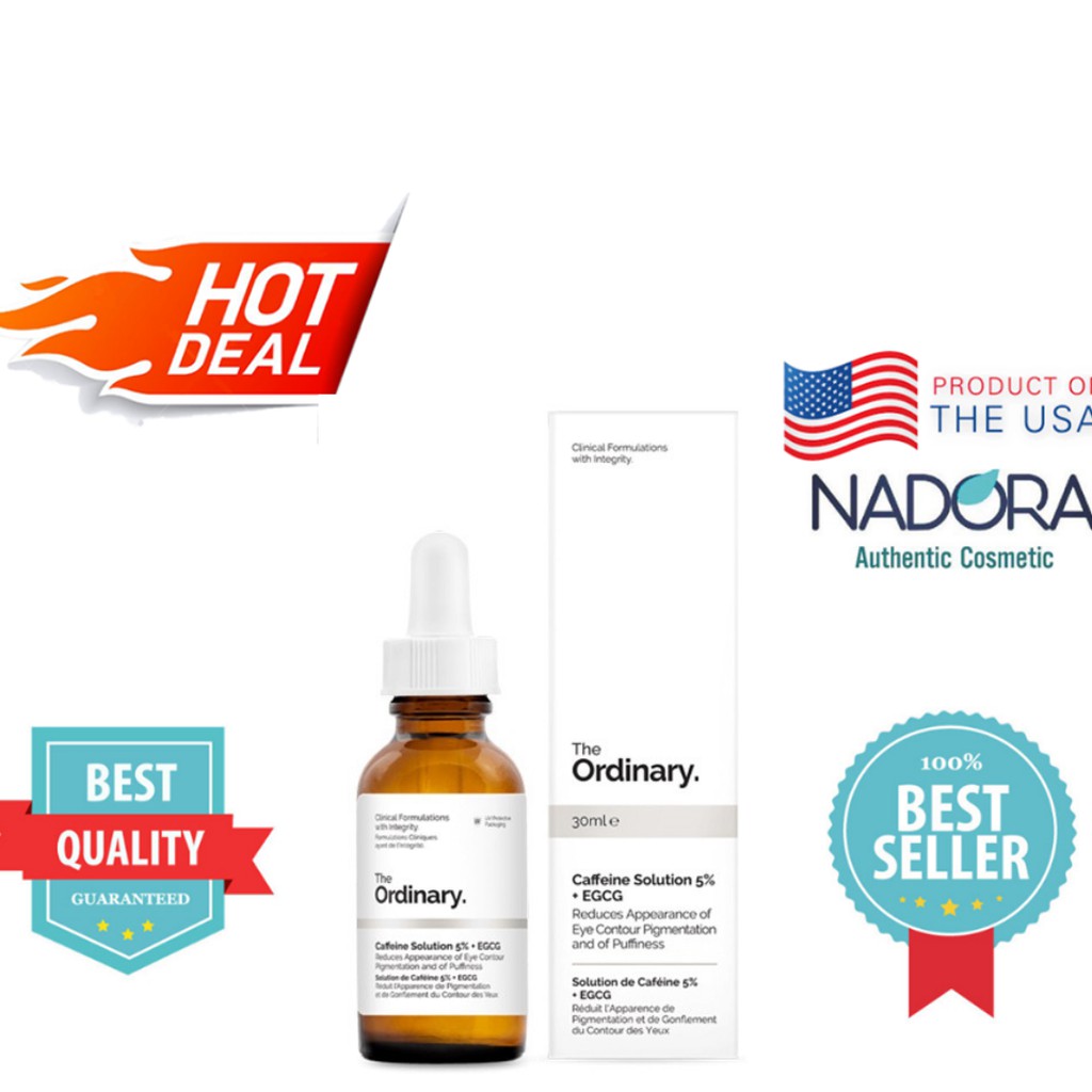 Tinh Chất Vùng Mắt Serum The Ordinary Caffeine Solution 5% + EGCG