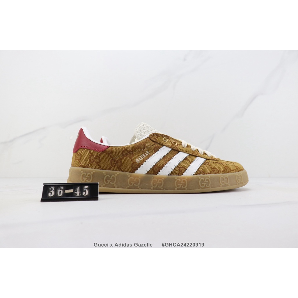 Giày Thể Thao Gucci x Adidas Gazelle Cổ Thấp Phối Lưới Cỡ 36-45
