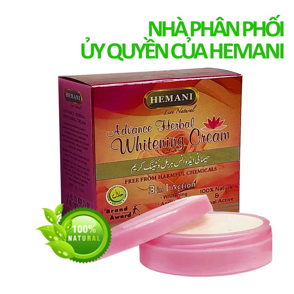 Kem dưỡng da cao cấp 100% tự nhiên dành cho nữ giúp trắng da, ngừa mụn, giảm nhăn, Hemani Advance Herbal Whitening Cream | BigBuy360 - bigbuy360.vn