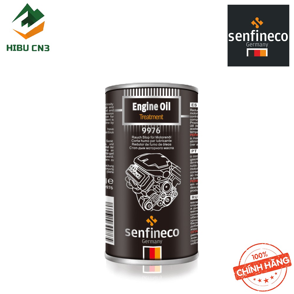 Phụ Gia Ổn Định Nhớt Senfineco 9976 – 300ML Engine Oil Treatment – Chính Hãng Giảm tiêu thụ dầu quá mức và khói thảỉ ra.