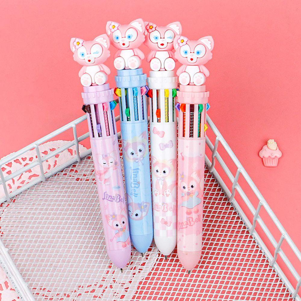 Bút Bi Nhiều Màu Họa Tiết Hoạt Hình Dễ Thương