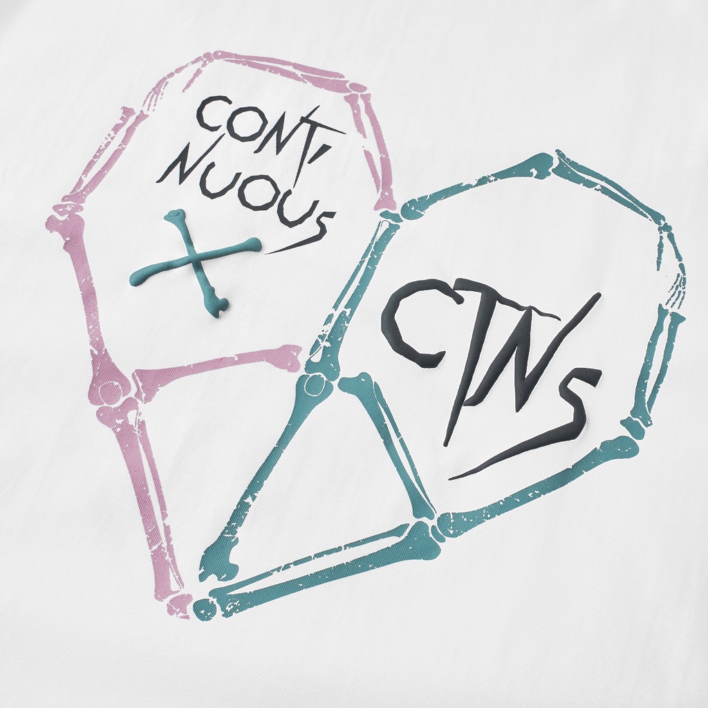 Áo thun Continuous - CTNS - HEART/ White