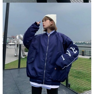 Áo bomber kaki lót nhung dày form unisex freeship chất cực dày dặn đẹp ulzzang