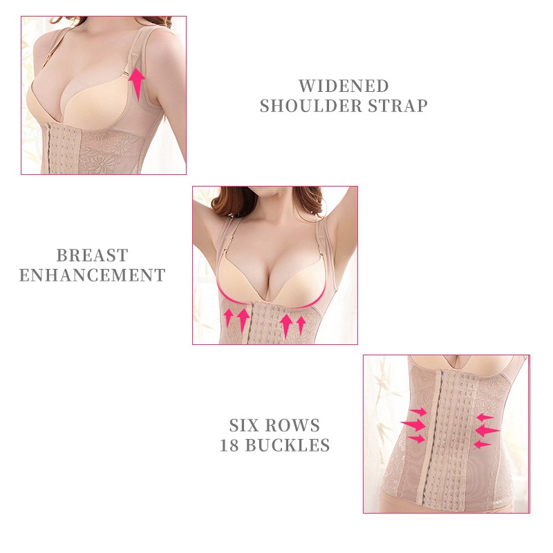 Đai nịt bụng định hình eo không đường may thoáng khí kích thước L-3XL