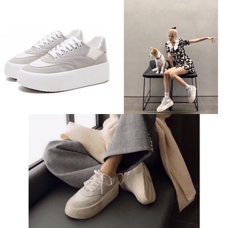 Giày thể thao trắng xám đế bánh mì ROSE BLACKPINK kèm ảnh thật