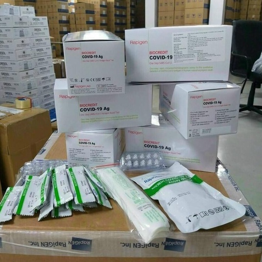 Kit test nhanh Covid-19 BioCredit Ag Hàn Quốc chính hãng