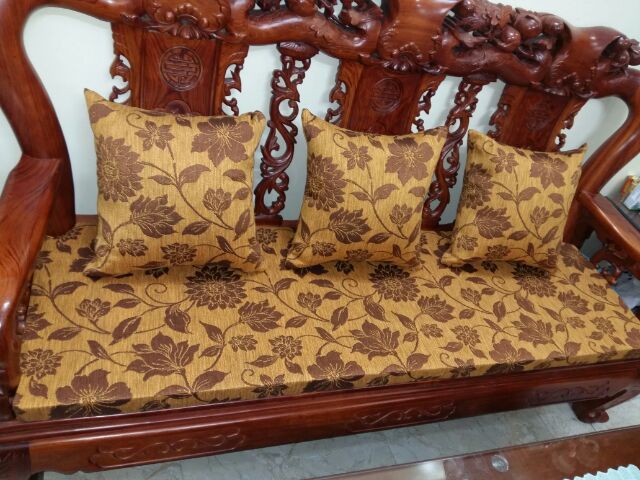 Thảm Ghế  Hoa Gấm Thêu. Đệm Dày 5 cm . 1.400.000