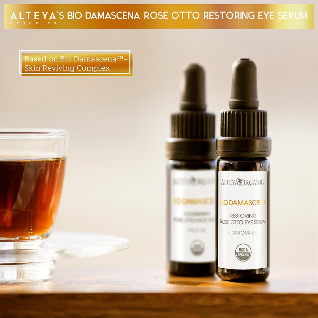 Serum Dưỡng Mắt Alteya Organics Hoa Hồng Hữu Cơ Bio Damascena Rose Otto Restoring Eye Serum, 10ml