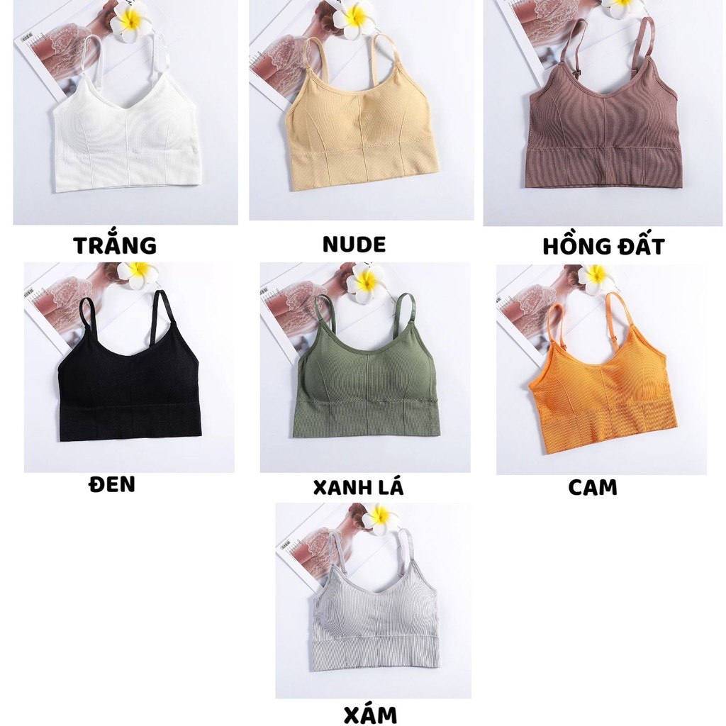 Áo Bra ❤️FREESHIP❤️ Áo Lót Nữ gân tăm không gọng nâng ngực gợi cảm cao cấp mã 646 | BigBuy360 - bigbuy360.vn