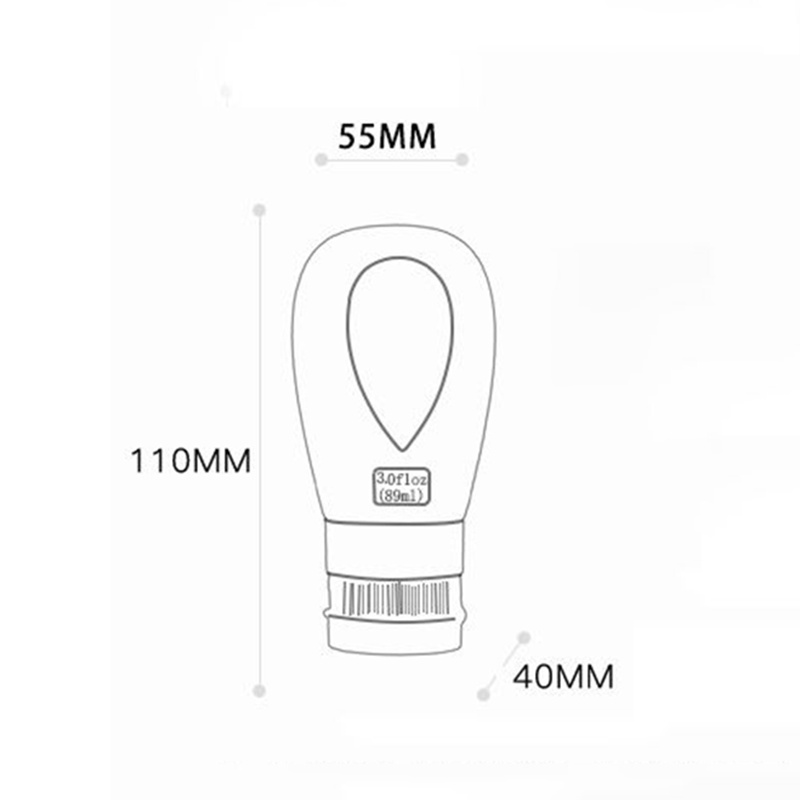 Chai Chiết Dầu Gội/Sữa Tắm Bằng Silicone Nhỏ Gọn Tiện Lợi Dành Cho Đi Du Lịch