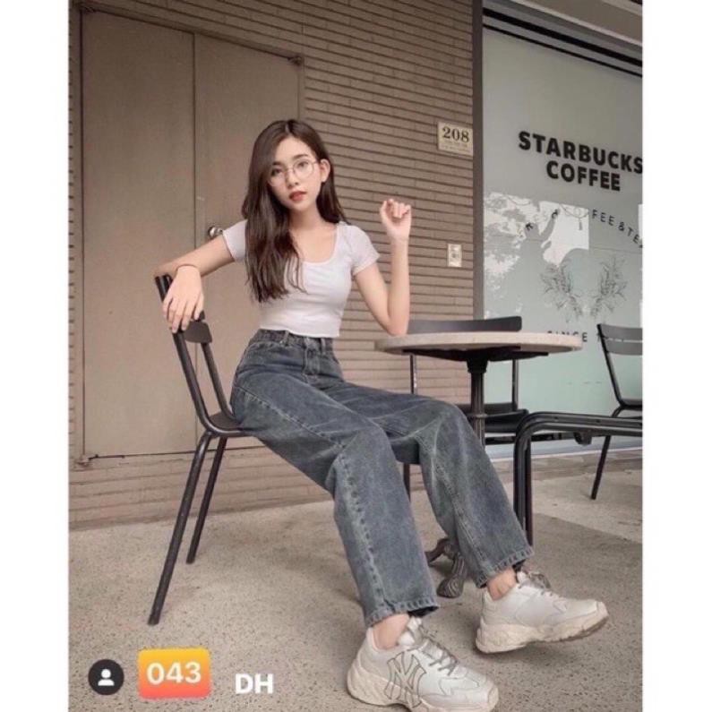 quần jeens bò ống rộng khói | BigBuy360 - bigbuy360.vn