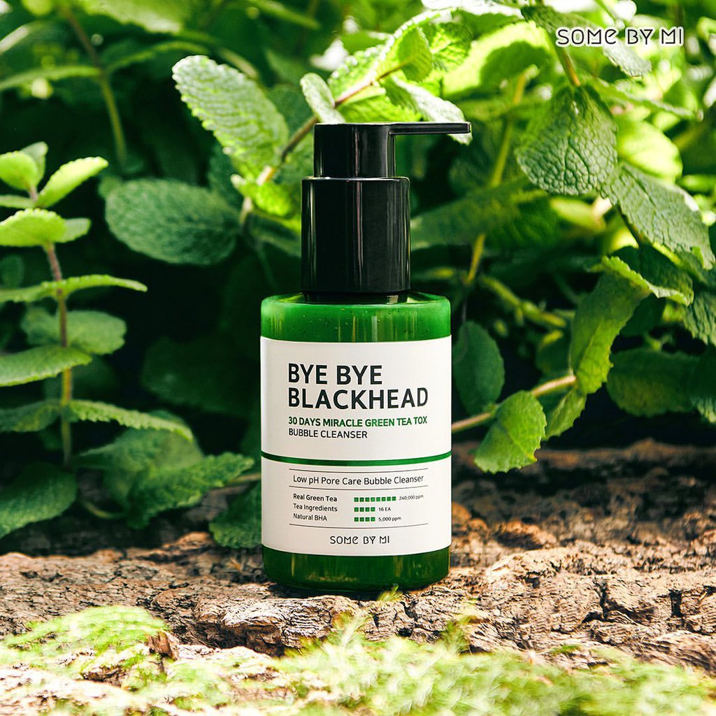 Sữa rửa mặt tiêu mụn đầu đen Some By Mi Bye Bye Blackhead 30 Days Miracle Green Tea Tox Bubble | BigBuy360 - bigbuy360.vn