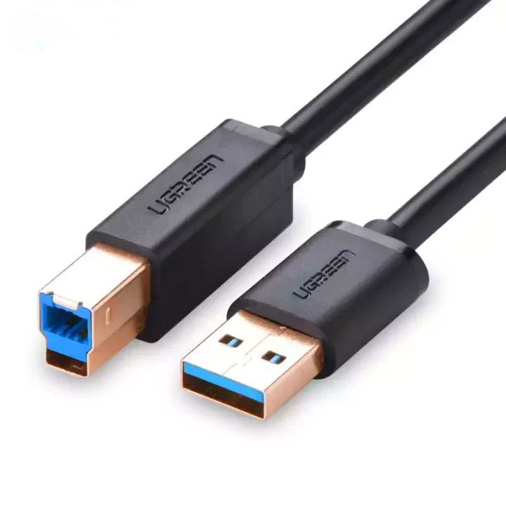 Dây máy in USB 3.0 đầu mạ vàng, dài từ 1-2m UGREEN US210