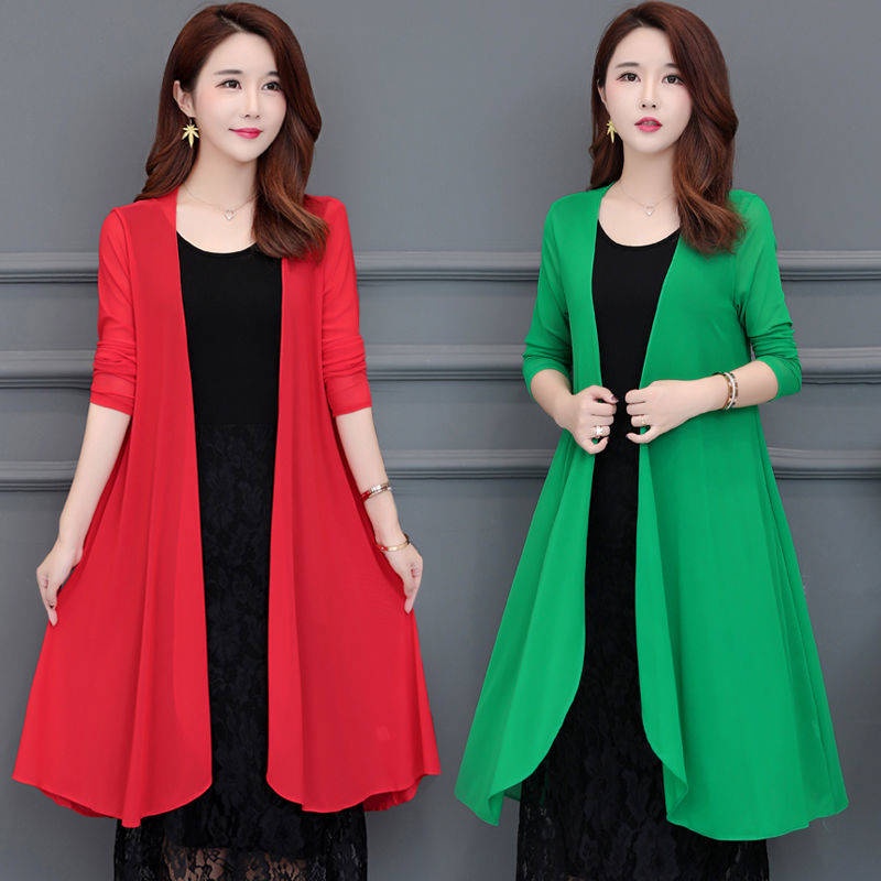 Áo Choàng Đi Biển Tay Dài Phối Lưới Phong Cách Phương Tây Thời Trang Mùa Hè Cá Tính