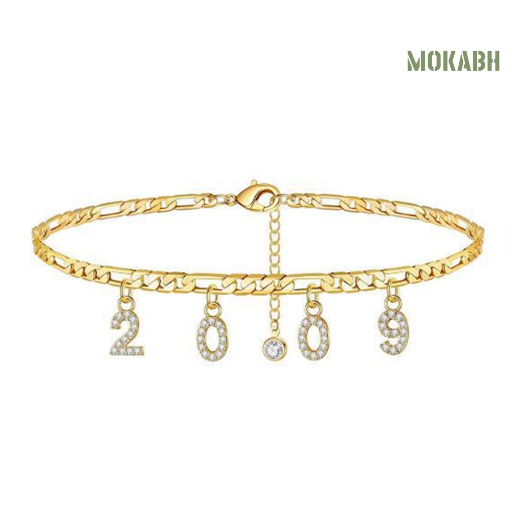 Lắc Chân Mặt Số Năm Mới 2006-2014 Có Thể Điều Chỉnh Kích Cỡ