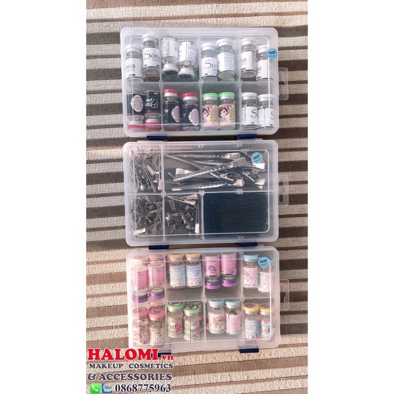 Hộp Chia Gim ( lens , nhíp .. )