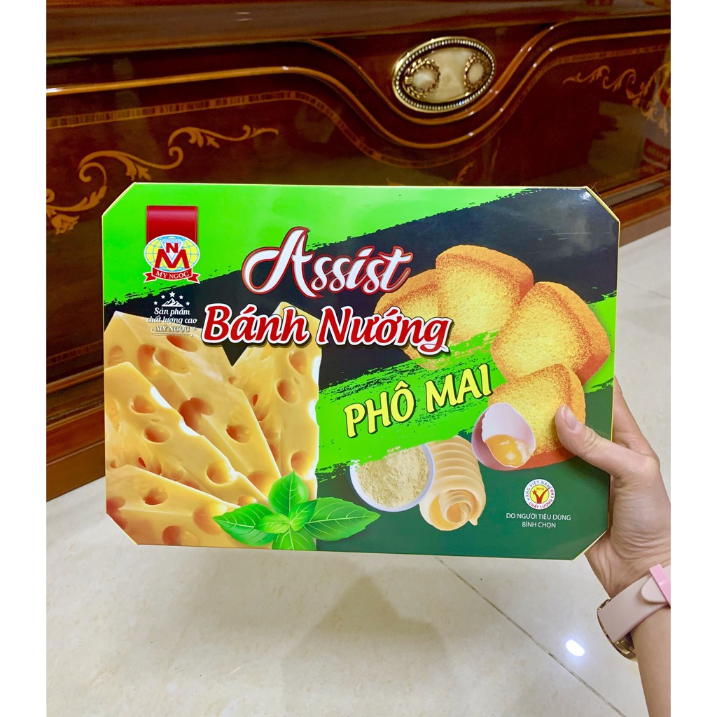 Assist _ 260g Bánh nướng PHÔ MAI giòn tan, Đảm bảo tiêu chuẩn theo quy định của Ban Quản Lý An Toàn Thực Phẩm TP.HCM