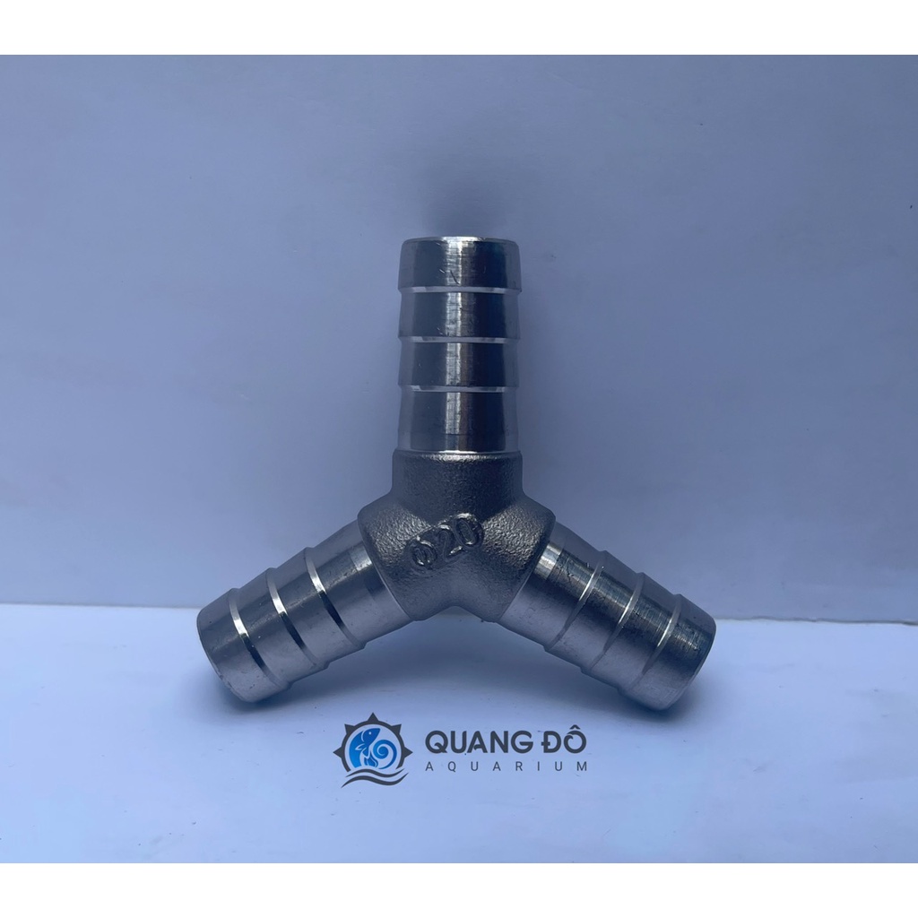 Y Chia Nước Inox - Y Inox - Y Phi 20 - Y Chia 3 Bơm Marine Bơm Chaning - Chuẩn dây chống gập F16