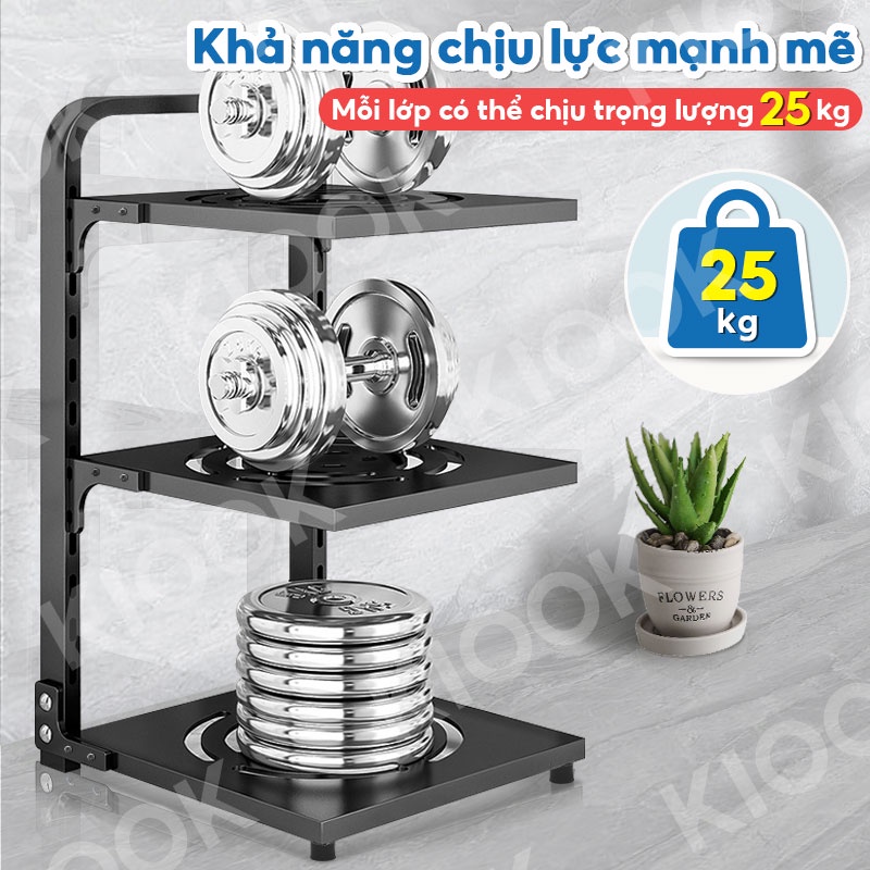kệ nồi kệ bếp 3-4 Tầng kệ để nồi nhà bếp giá để đồ bếp giá để nồi có thể điều chỉnh cao kệ đa năng