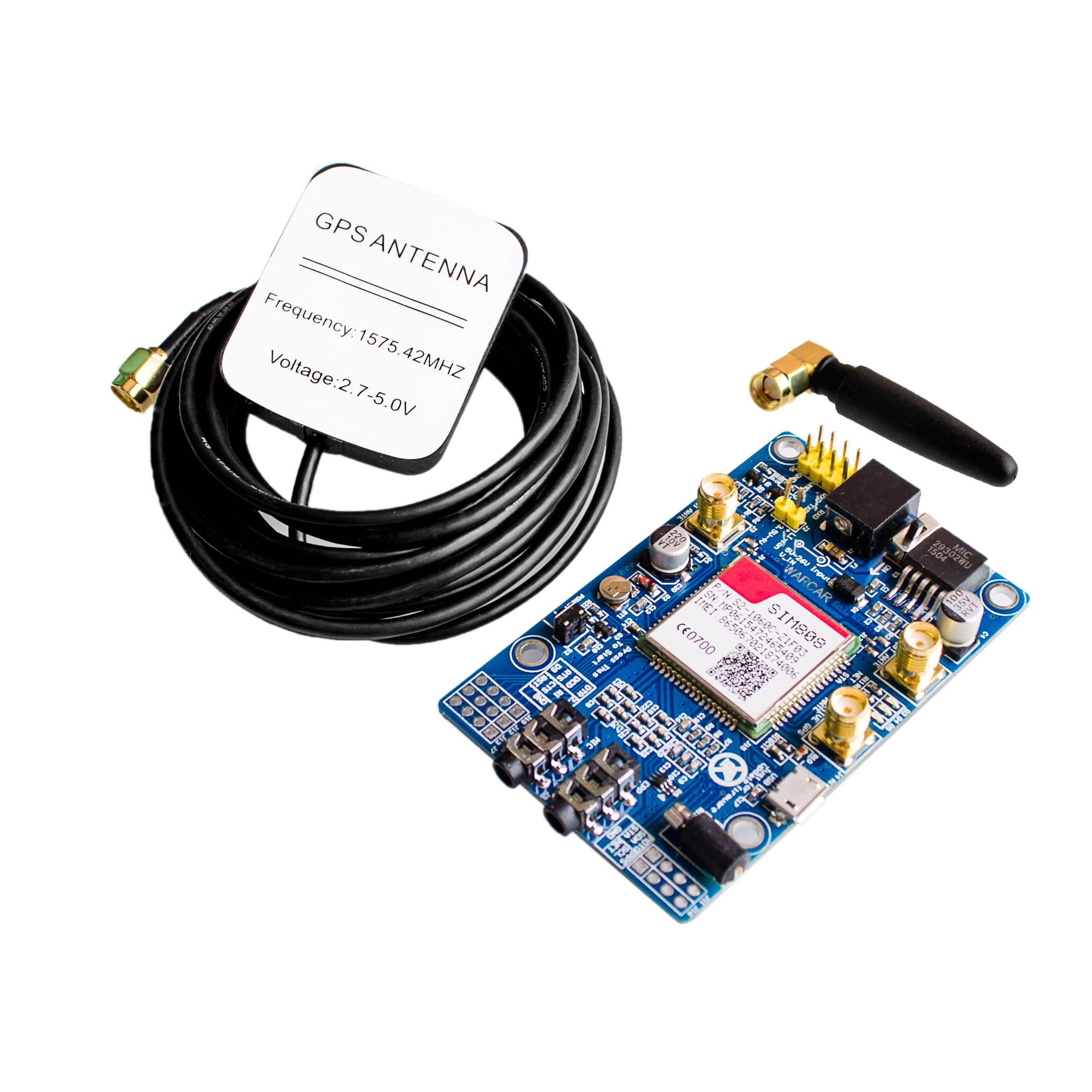 Mô Đun Sim808 Gsm Gprs Gps Có Ăng Ten Cho Arduino Raspberry Pi Hỗ Trợ 2g 3g 4g Sim