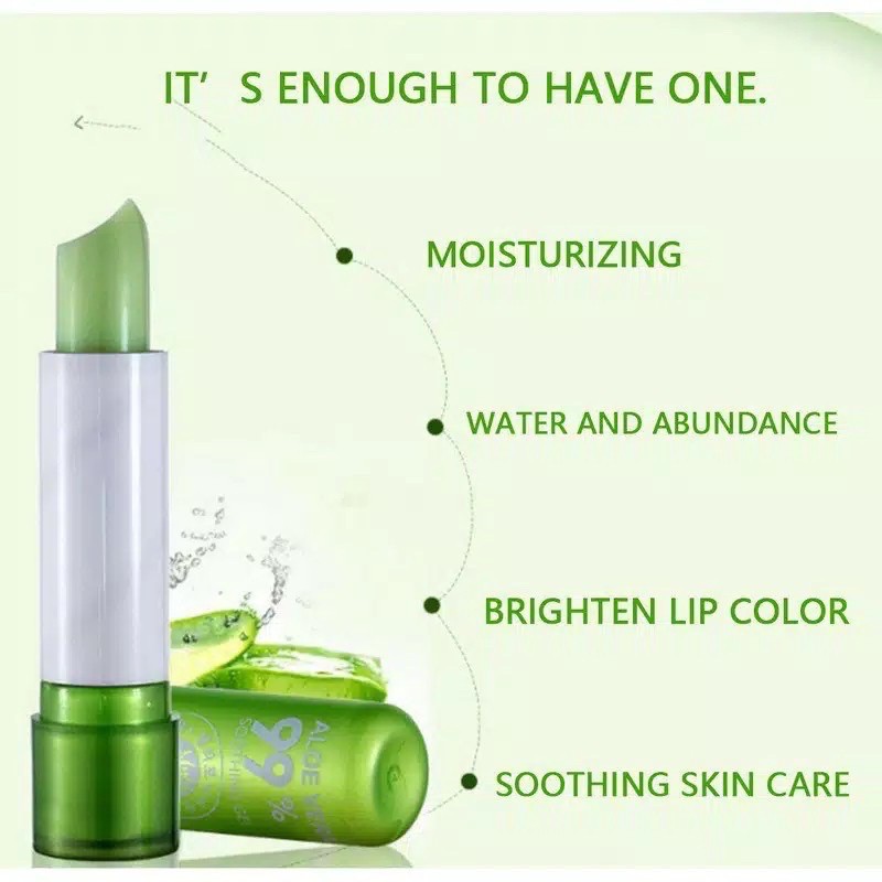 (Hàng Mới Về) Son Dưỡng Môi Chiết Xuất 99% Lô Hội Kiss | BigBuy360 - bigbuy360.vn