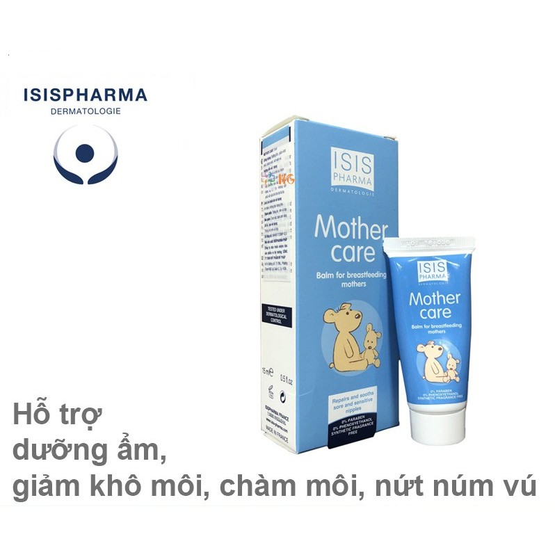 Mother care isis pharma - Kem dưỡng ẩm môi, trị nứt núm vú (Chai 15ml)