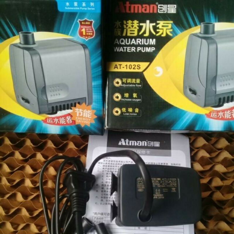 Máy Bơm Nước Hồ Cá Cảnh Tiết Kiệm Điện Atman AT-101S; AT 102S; AT 103S; AT 104S; AT 105S -Milo Guppy
