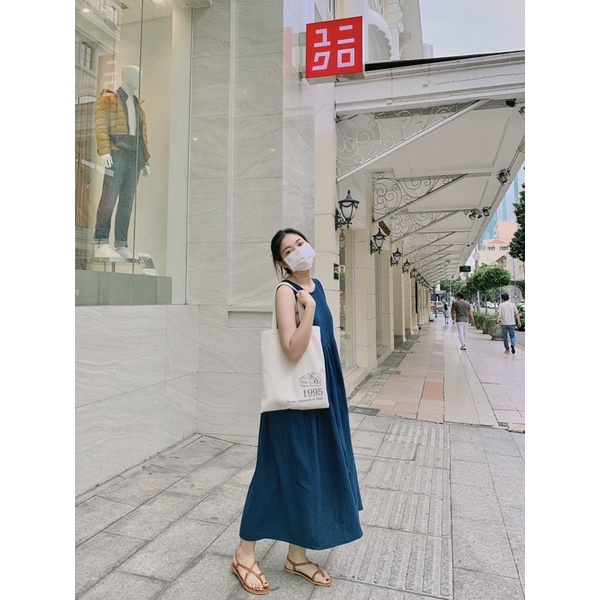 HERS - Đầm babydoll muslin phiên bản không tay
