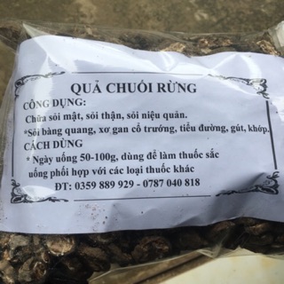 chuối hột rừng khô ( 1 kg )