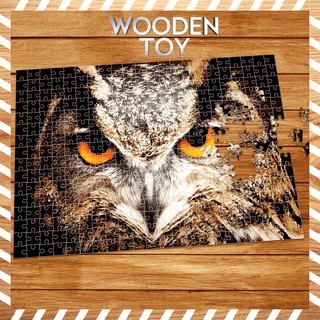 [MADE IN VIET NAM] Tranh Ghép Xếp Hình CÚ MÈO Wooden Jigsaw Puzzle, Loại 300 Và 500 Mảnh Ghép Chất Liệu Gỗ wt13