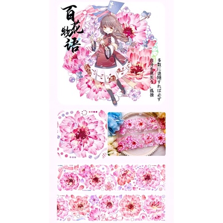 [Chiết theo chu kỳ loop 35cm] của hãng BOBO FISH STUDIO họa tiết hoa (Bo2)=>PET