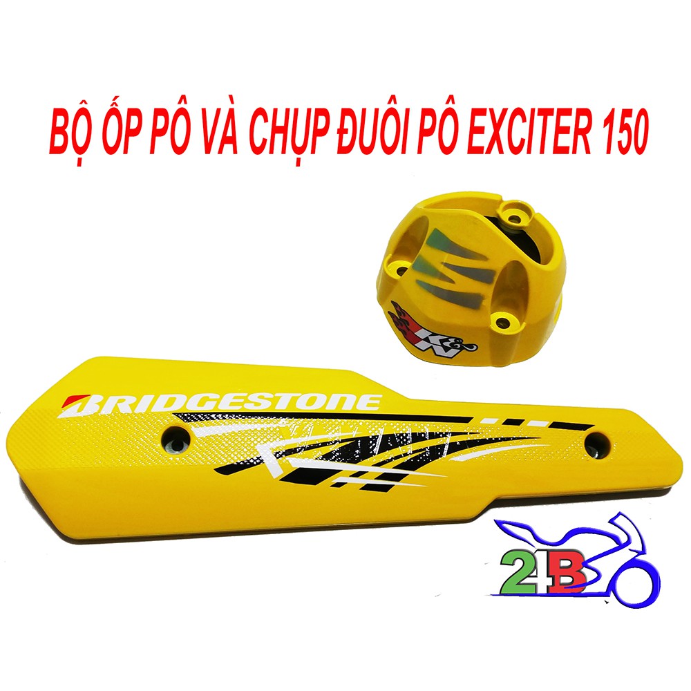 BỘ MŨI TÊN VÀ CHỤP PÔ XE EXCITER 150 - MÀU VÀNG