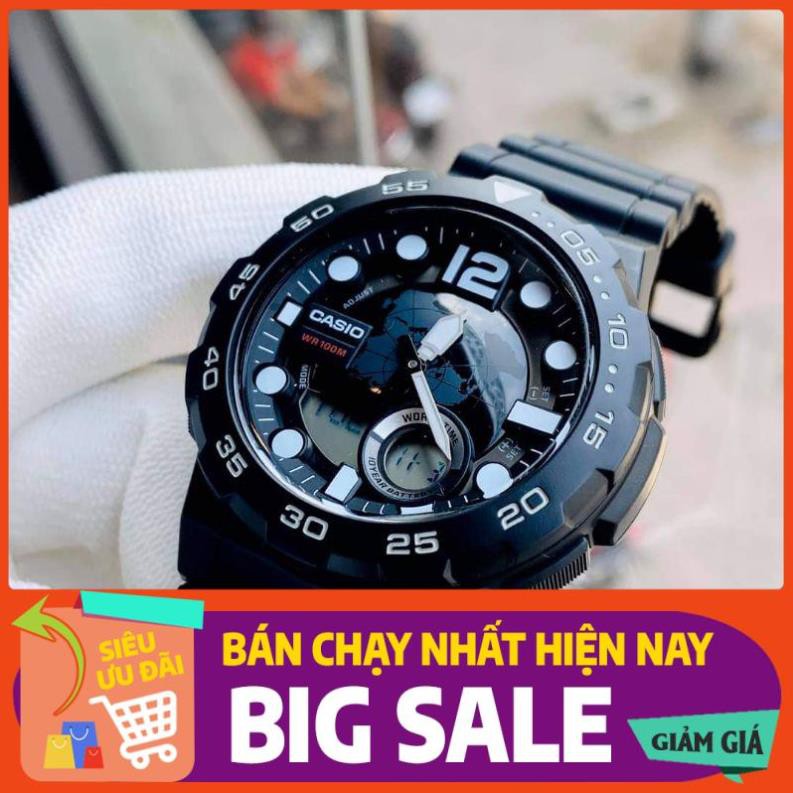 [GIÁ HỦY DIỆT] Đồng hồ nam dây nhựa Casio chính hãng AEQ-100W-1AVDF giá rẻ