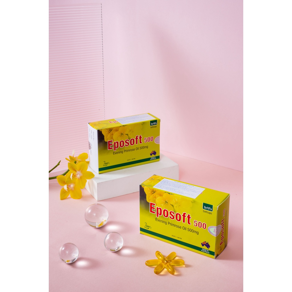 Viên uống Eposoft giúp cân bằng nội tiết tố, làm đẹp da hộp 30 viên - NN049