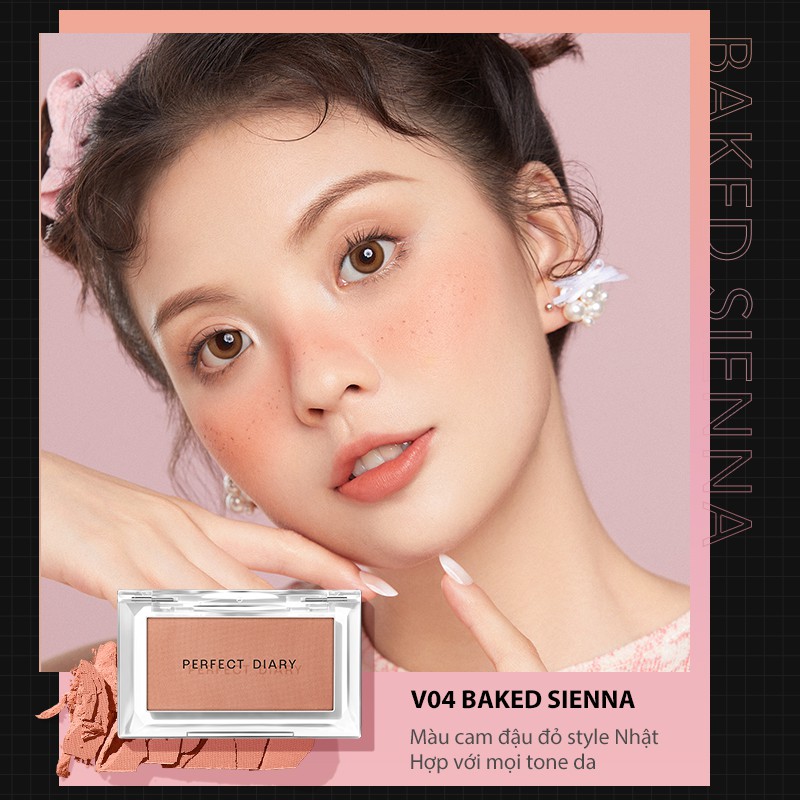 Phấn Má Hồng Perfect Diary Collector Matte Shimmering Finish 2 Textures 12 Shades 2.5g | BigBuy360 - bigbuy360.vn