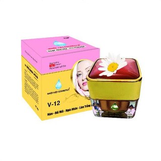 KEM NÁM TÀN NHANG NGỪA NHĂN TRẮNG DA V12 NHẬT VIỆT NGỌC TRAI ĐEN