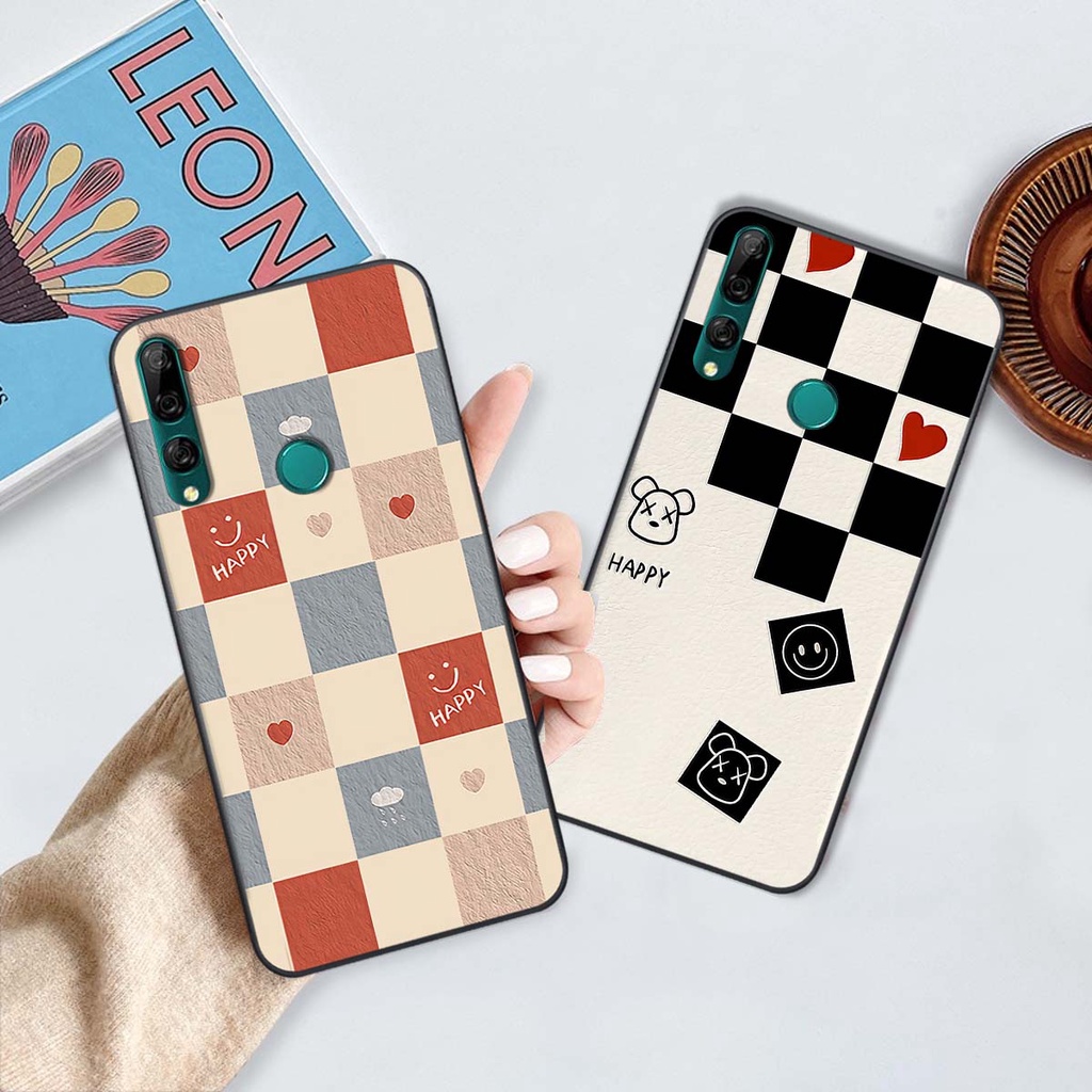 Ốp Huawei Y9 2019 / Y9 Prime 2019 caro trái tim cá tính, thời trang siêu đẹp, siêu phong cách