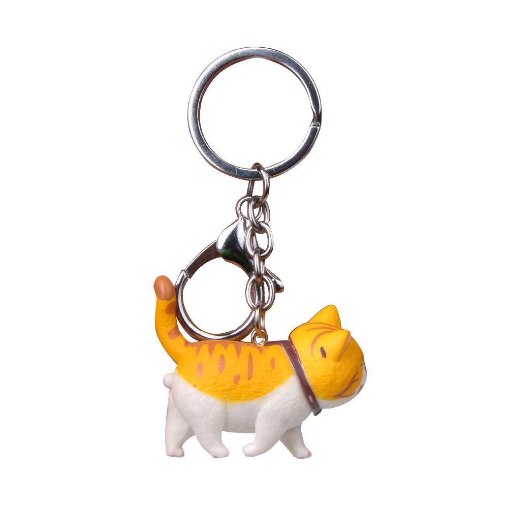 Móc khóa hình chú mèo dễ thương bằng hợp kim