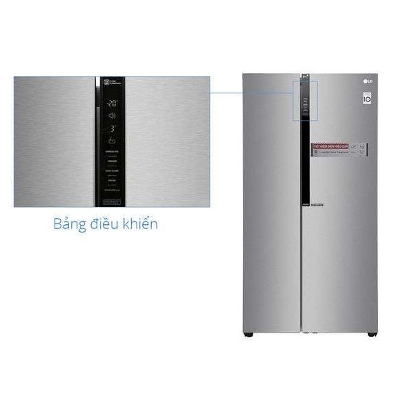 [Mã ELMALL1TR giảm 5% đơn 3TR] Tủ lạnh side by side LG Inverter 613L B247JDS - bảo hành chính hãng 24 tháng