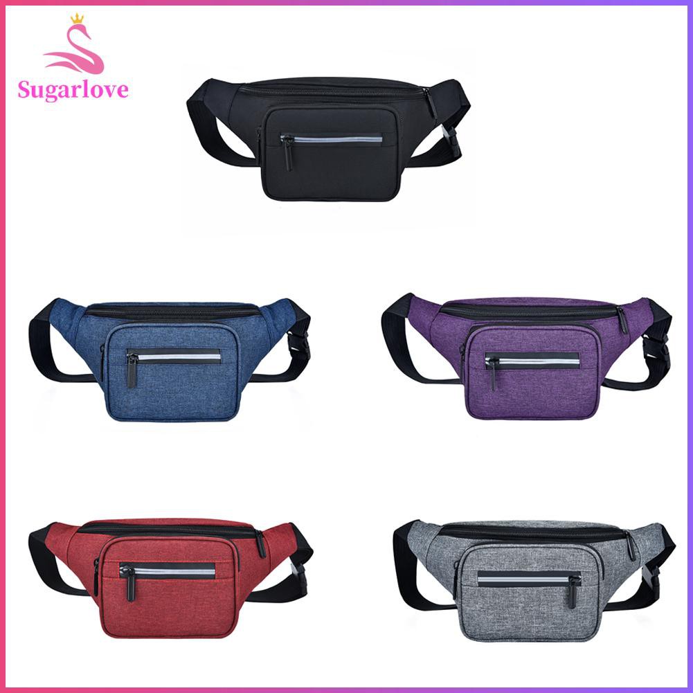 Beautiful ❤SG  Oxford Cloth Chest Bag Women Men Pure Outdoor Sport Crossbody Pouch