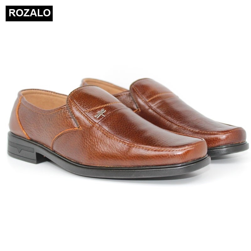 Giày lười nam,giày nam da bò kiểu dáng trung niên,đế cao su.Hải Anh Shop