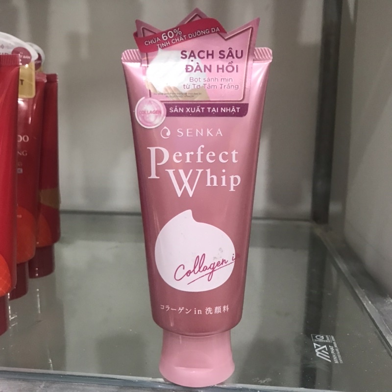 Sữa rửa mặt Sạch sâu - Sáng hồng Senka Perfect Whip Berry Bright 120g