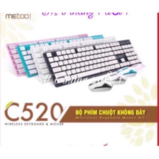 Bàn phím Metoo C520 kèm chuột không dây
